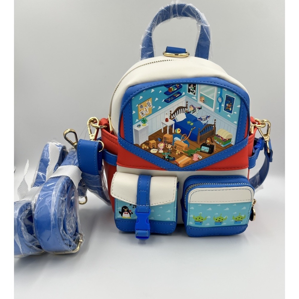 Our Universe Disney's Pixar Toy Story Andy's Room Crossbody Bag and Backpack - Picture 7 of 7